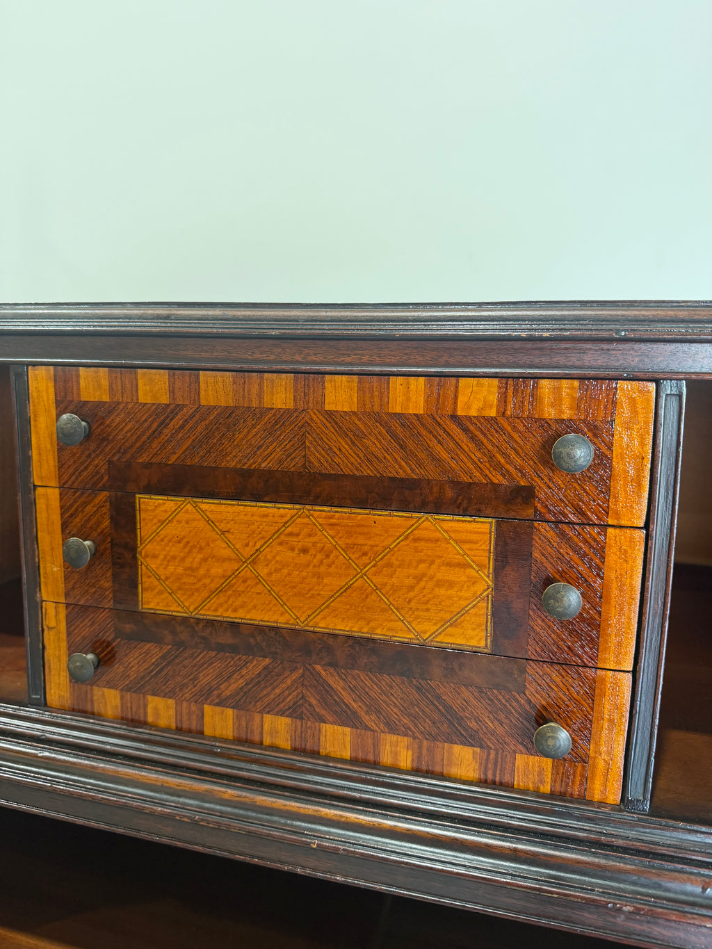 Handsome Art Deco Marquetry Chiffonier Gentlemen’s Chest