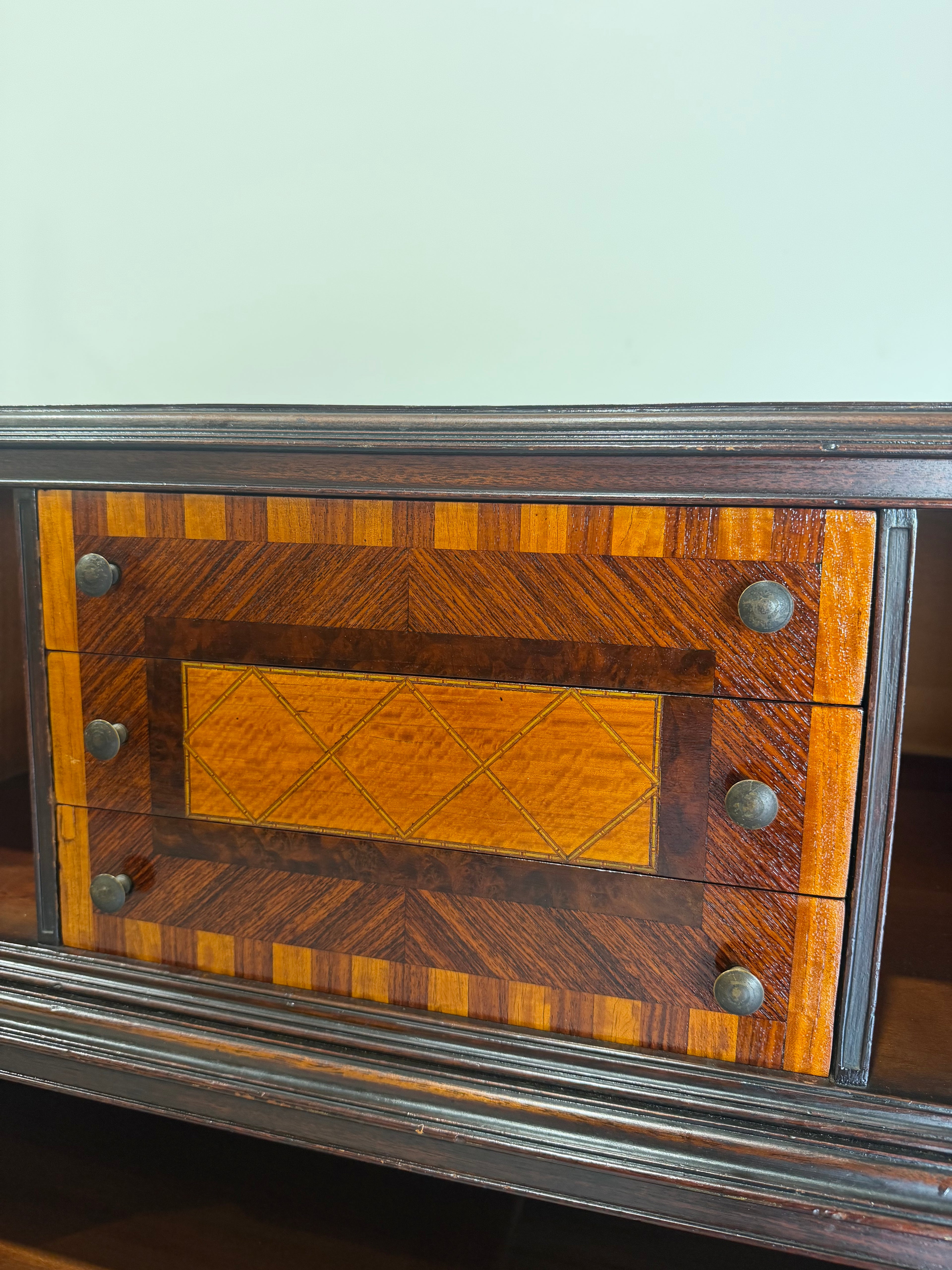 Handsome Art Deco Marquetry Chiffonier Gentlemen’s Chest