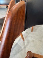 1960s Set of 6 Danish Teak Mid Century Dining Chairs