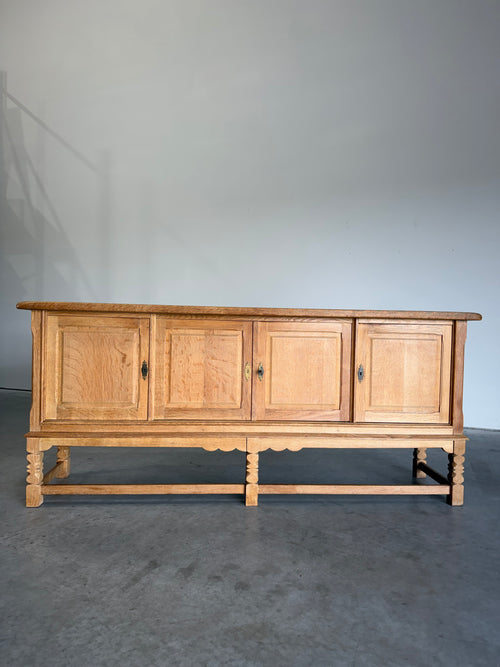 Mid Century Danish Oak Henning Kjaernulf Style Credenza