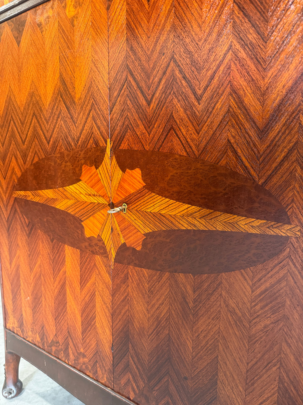 Handsome Art Deco Marquetry Chiffonier Gentlemen’s Chest
