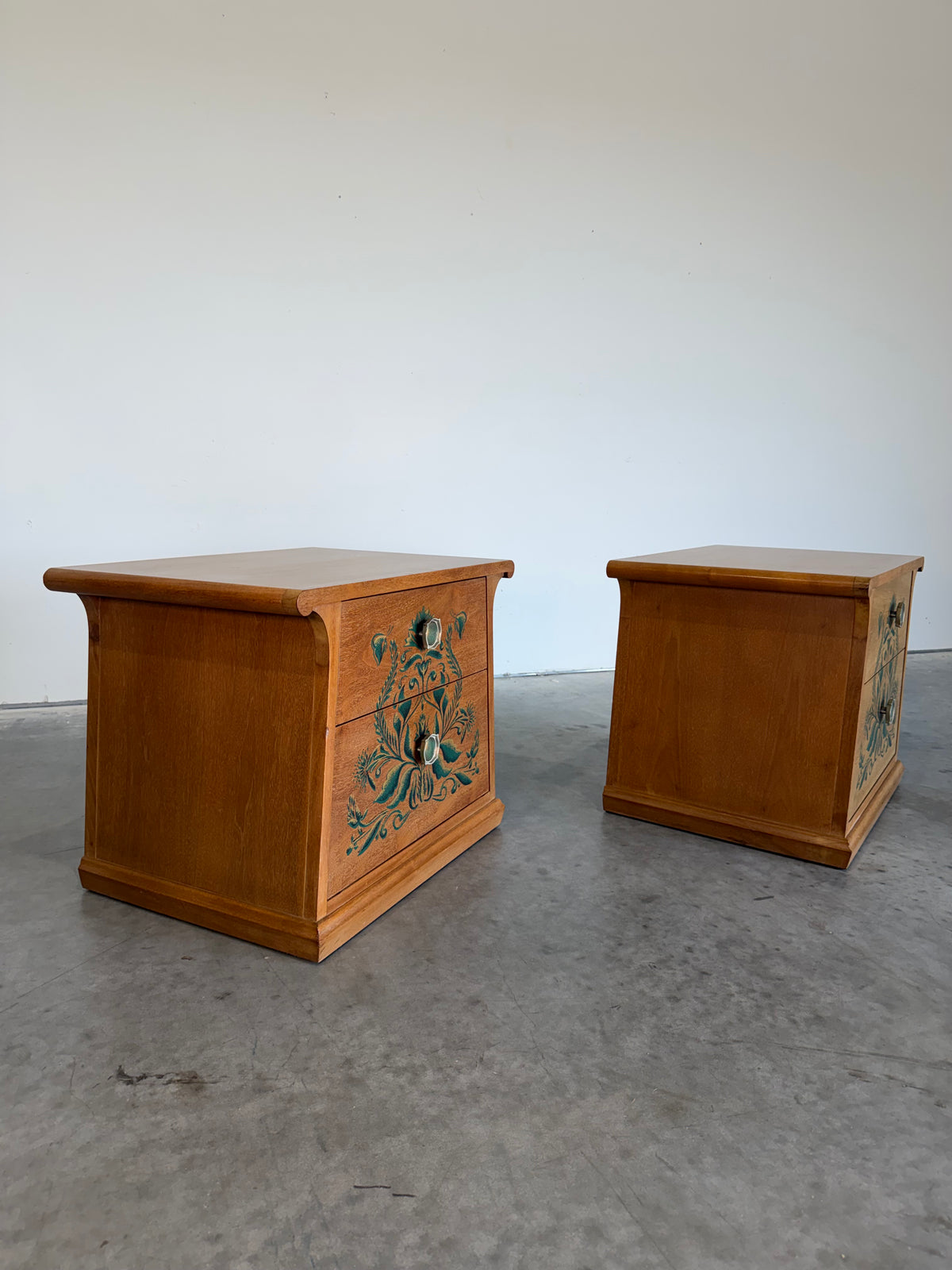 John Van Koert for Drexel Casa Del Sol Mid Century Nightstand Pair