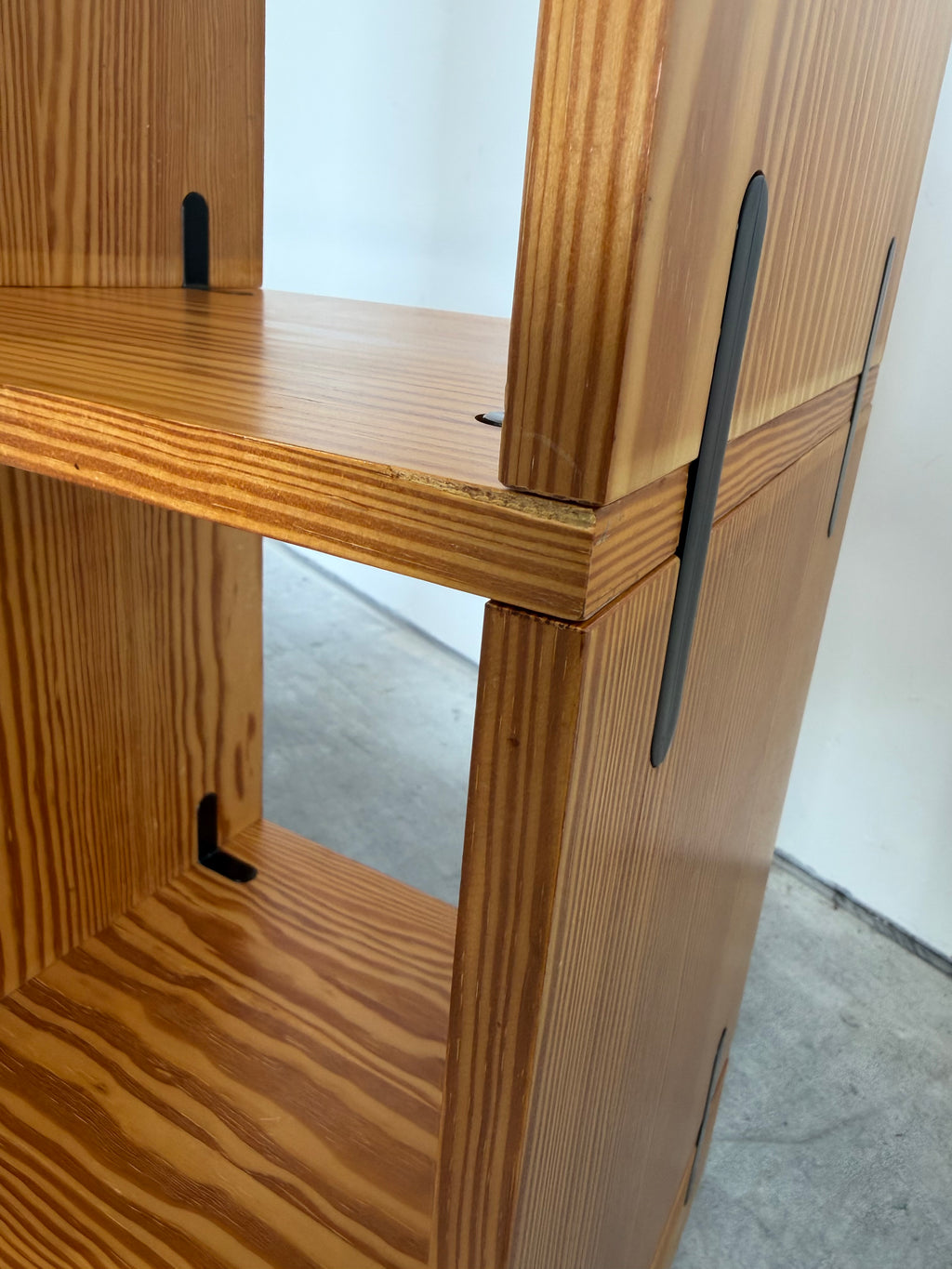 Poul Cadovius Cado Cubex Danish Modern Freestanding Pine Wall Unit