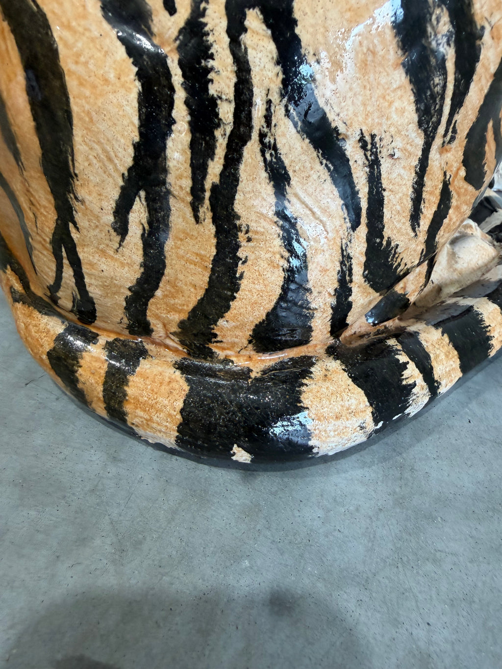 Large Italian Mid Century Terracotta Tiger Sculpture c.1960’s
