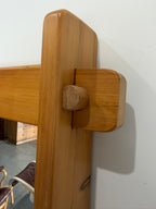 Vintage Scandinavian Pine Wall Mirror