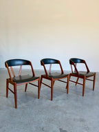 1960s Set of 6 Danish Teak Mid Century Dining Chairs