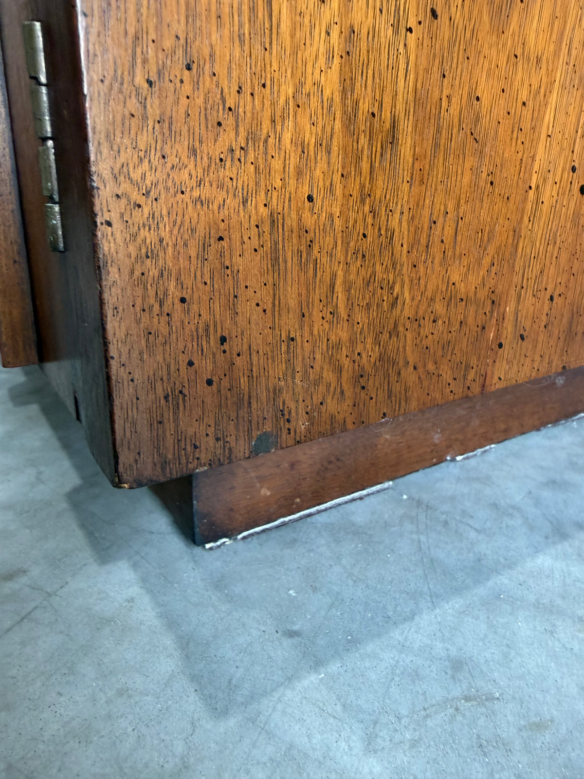 Lane Staccato Brutalist 2pc Hutch Display Cabinet