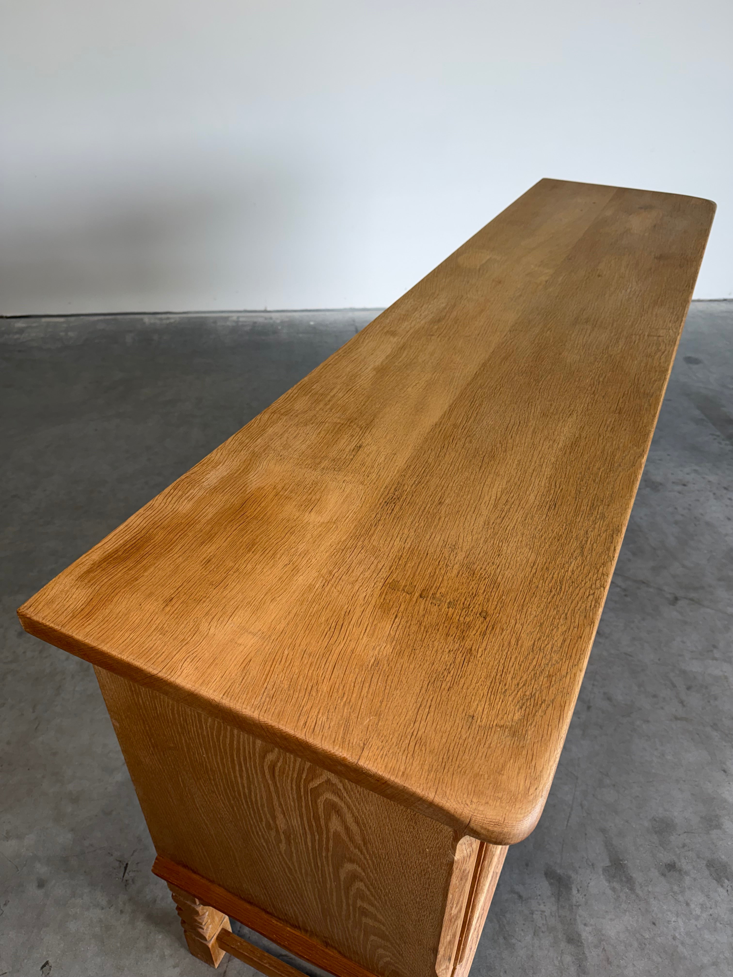 Mid Century Danish Oak Henning Kjaernulf Style Credenza