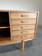 Mid Century Modern Scandinavian Oak Credenza