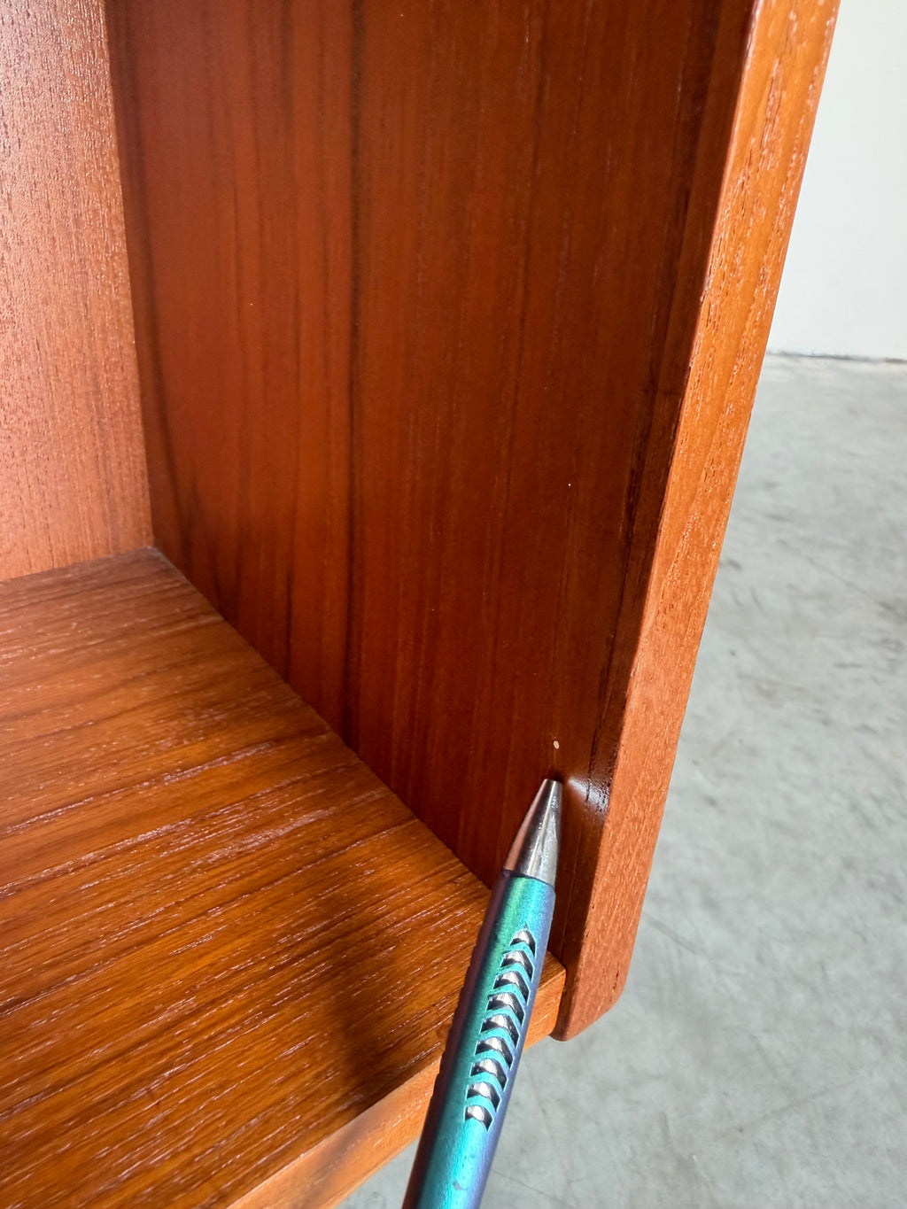 Danish Mid Century Modern Teak Floating Top Desk