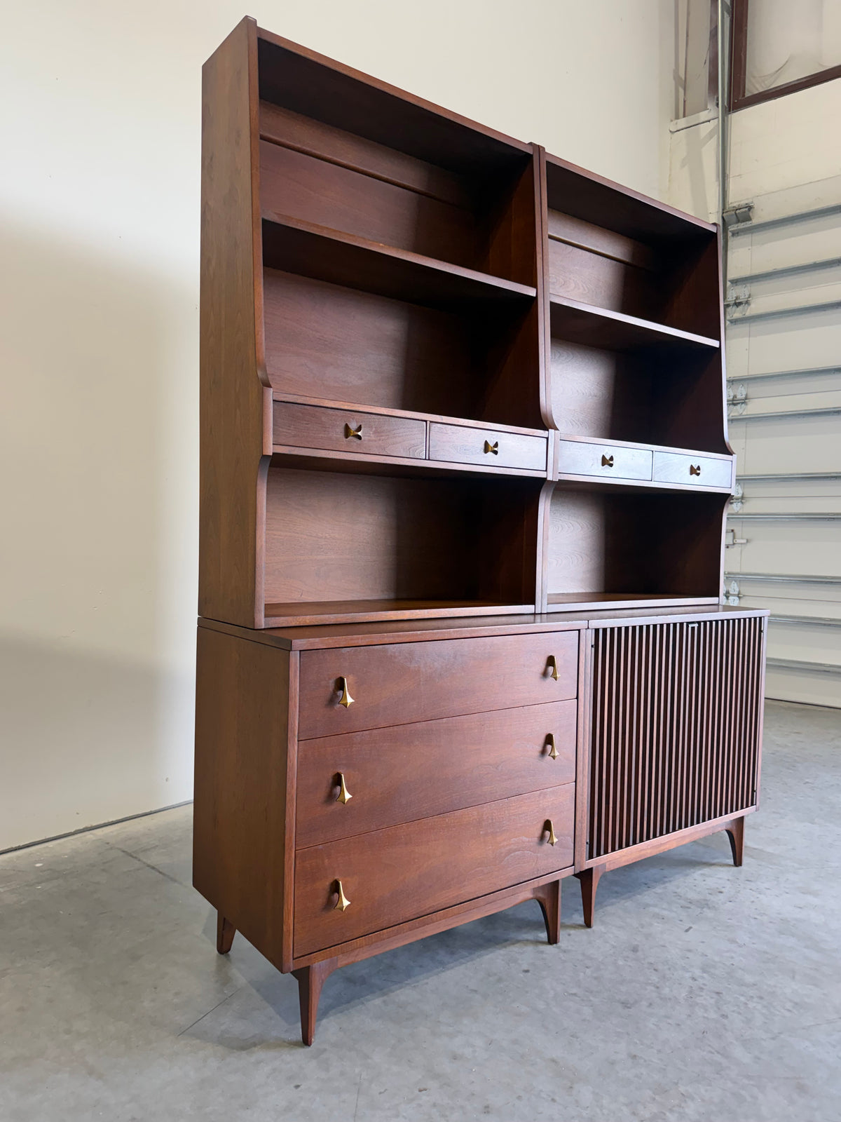 RESERVED-Pair of Broyhill Brasilia Modular 2pc Bookcases