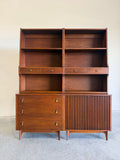 RESERVED-Pair of Broyhill Brasilia Modular 2pc Bookcases