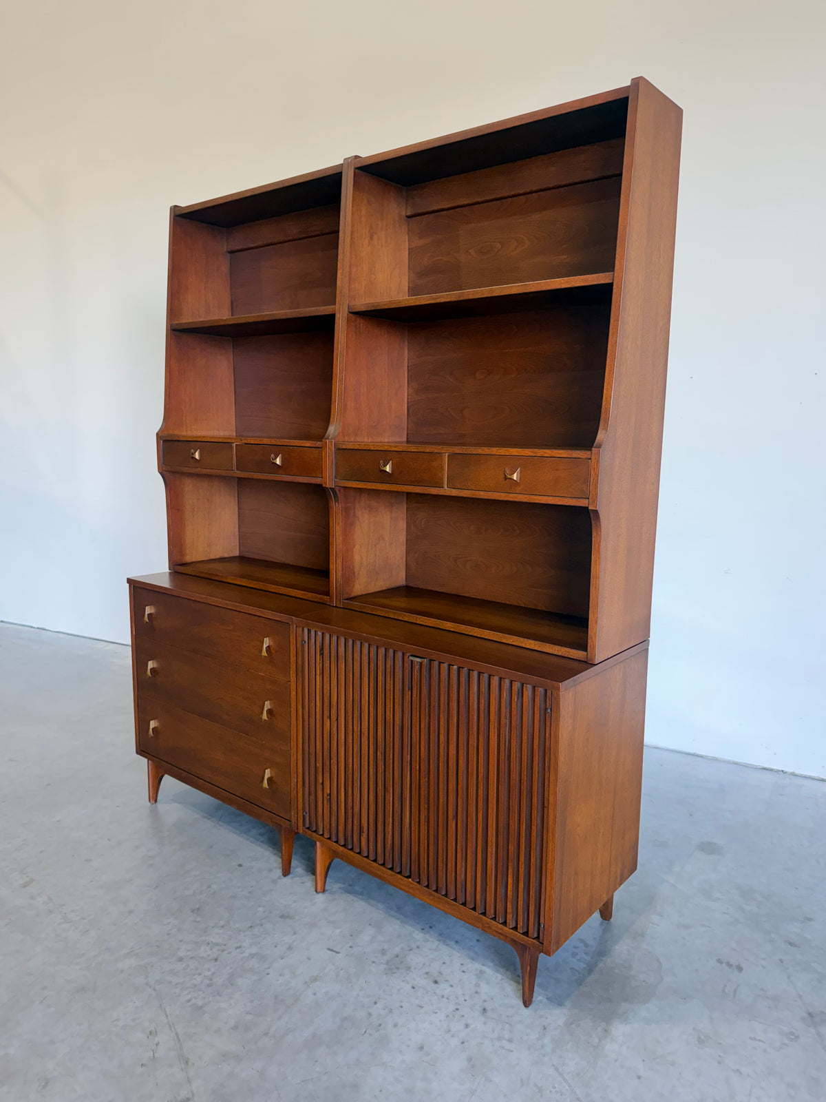 RESERVED-Pair of Broyhill Brasilia Modular 2pc Bookcases