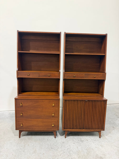 RESERVED-Pair of Broyhill Brasilia Modular 2pc Bookcases