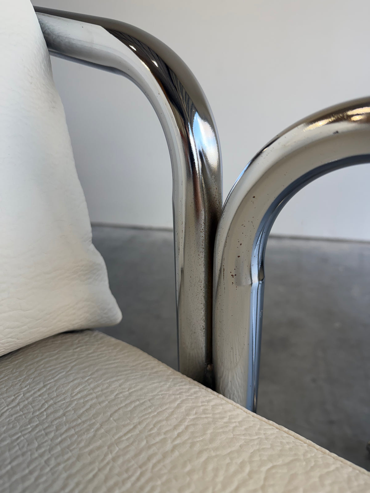 Pair of Mid Century Jerry Johnson Arcadia Chrome Sling Chairs c.1970’s