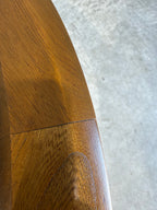 ON HOLD-Lane Silhouette Round Glass Top Coffee Table