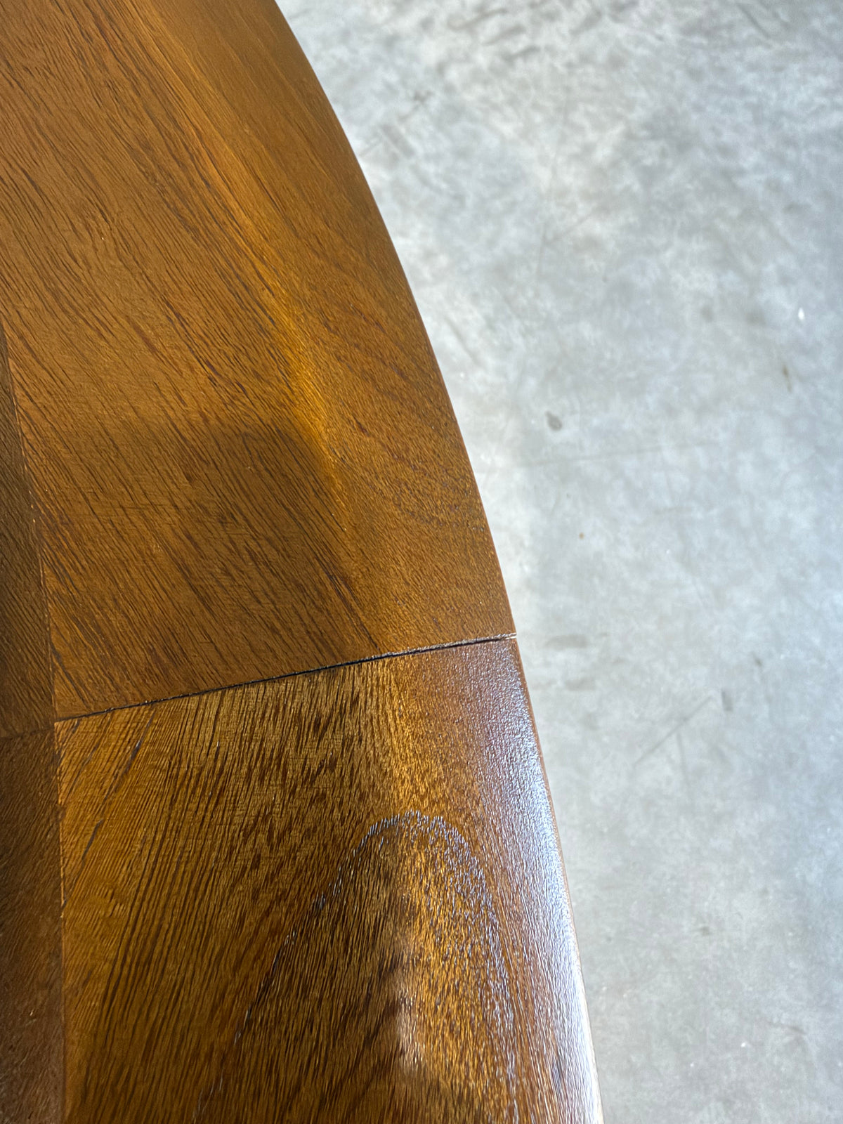 ON HOLD-Lane Silhouette Round Glass Top Coffee Table