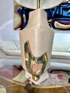 Mid Century Modern Studio Pottery Marianna Von Allesch Ceramic Table Lamp With Etching