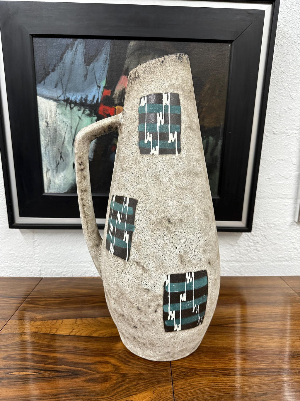 Scheurich West German Mid Century Pottery Jug Floor Vase 270-50