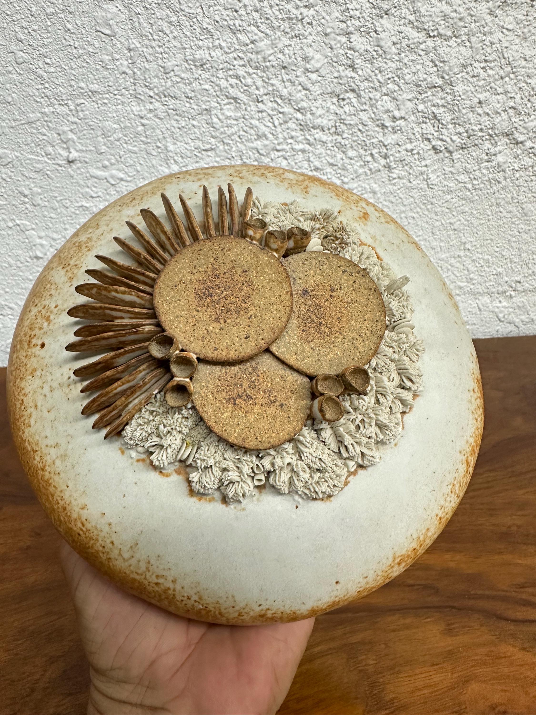 Mid Century Warren Hullow Sea Form Studio Pottery Sculpture