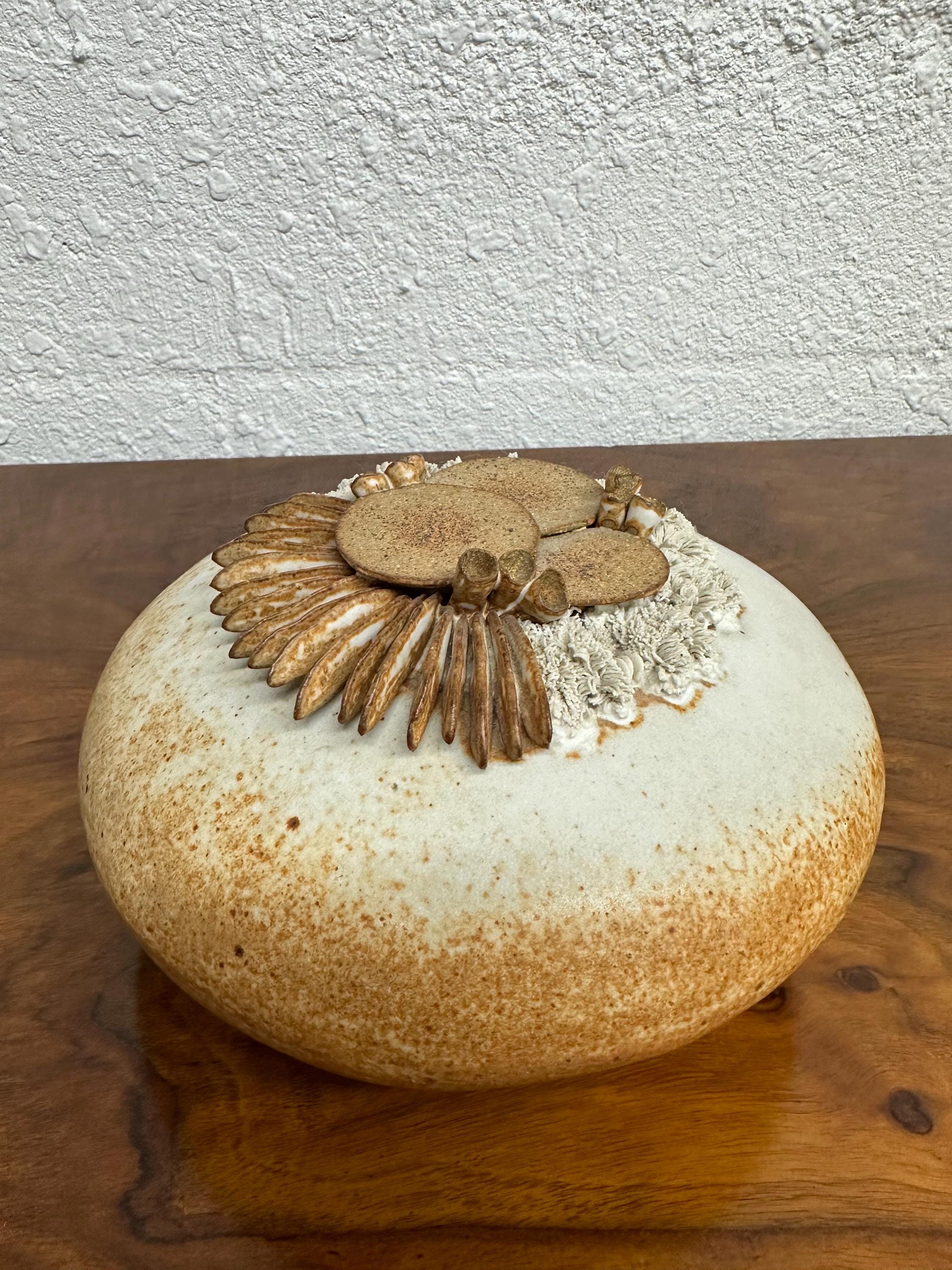 Mid Century Warren Hullow Sea Form Studio Pottery Sculpture