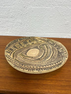 Mid Century Modern Studio Pottery Barbara Haring Shallow Console Bowl, Signed