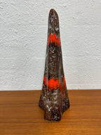 Mid Century Maurice Chalvignac Canada Ewer Vase Lava Drip Glaze
