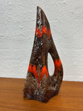 Mid Century Maurice Chalvignac Canada Ewer Vase Lava Drip Glaze