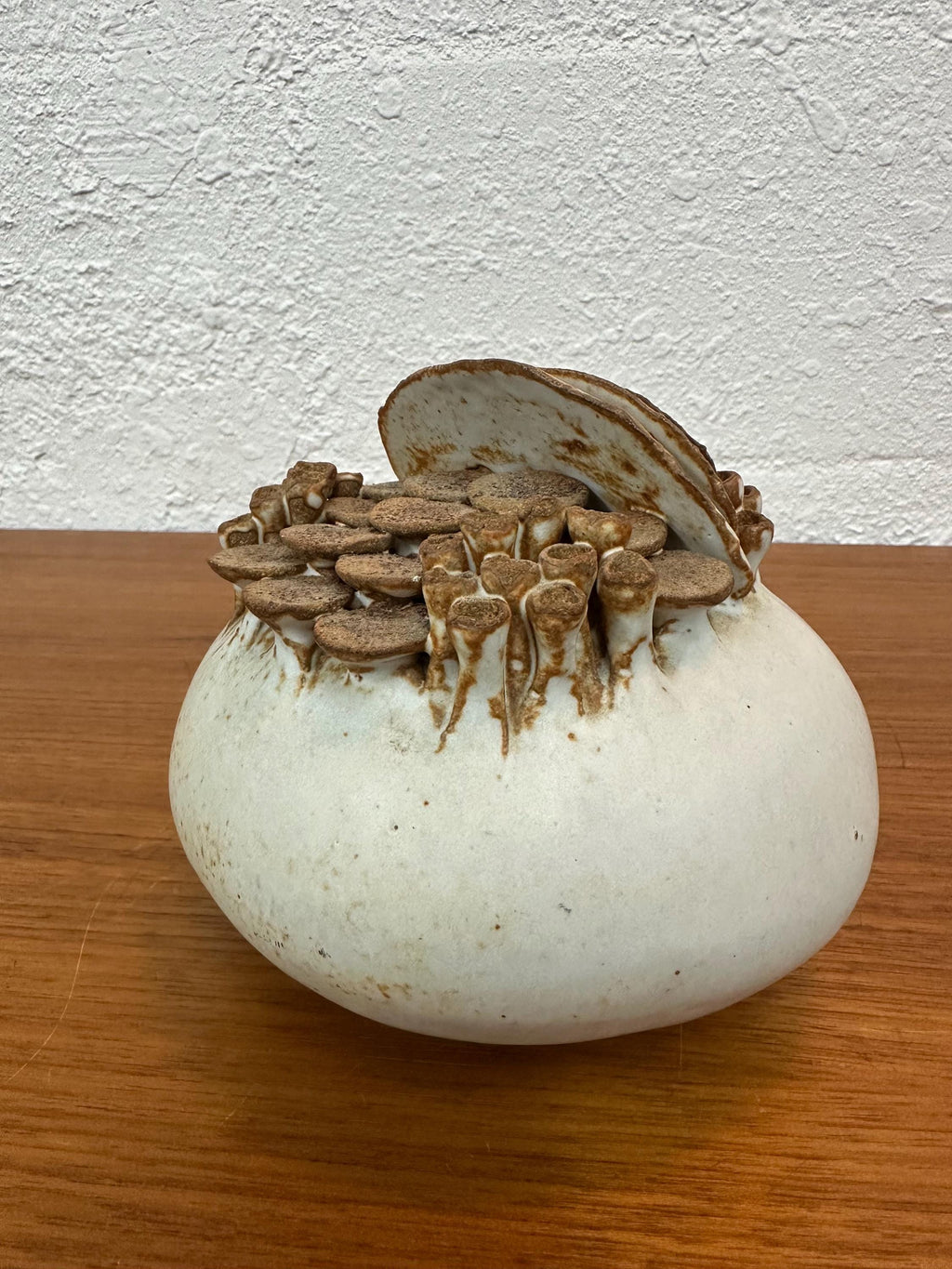 Mid Century Isabel Parks Sea Form Mushroom Studio Pottery Sculpture