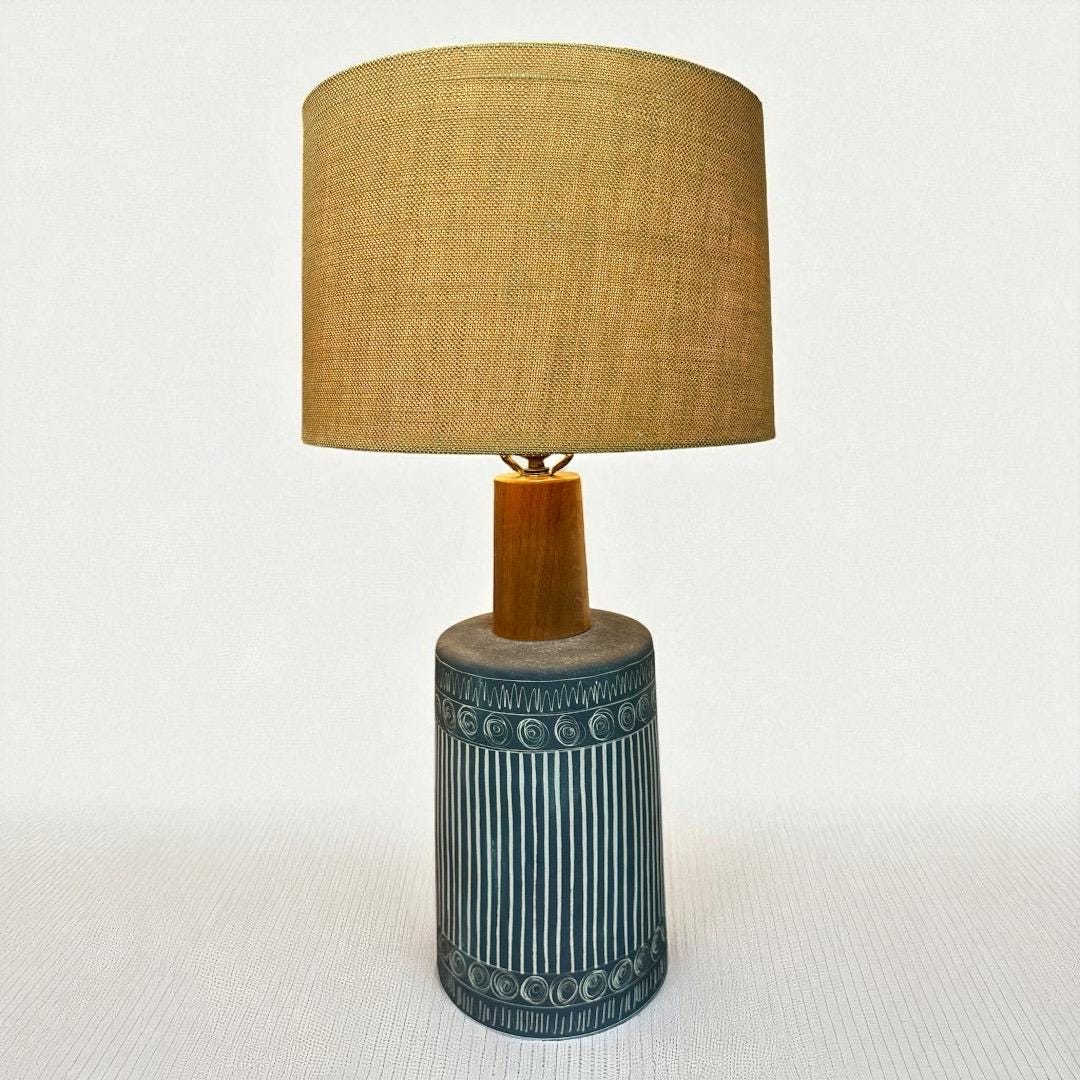 Mid Century Black Gordon and Jane Martz Marshall Studios Ceramic Lamp