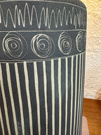 Mid Century Black Gordon and Jane Martz Marshall Studios Ceramic Lamp