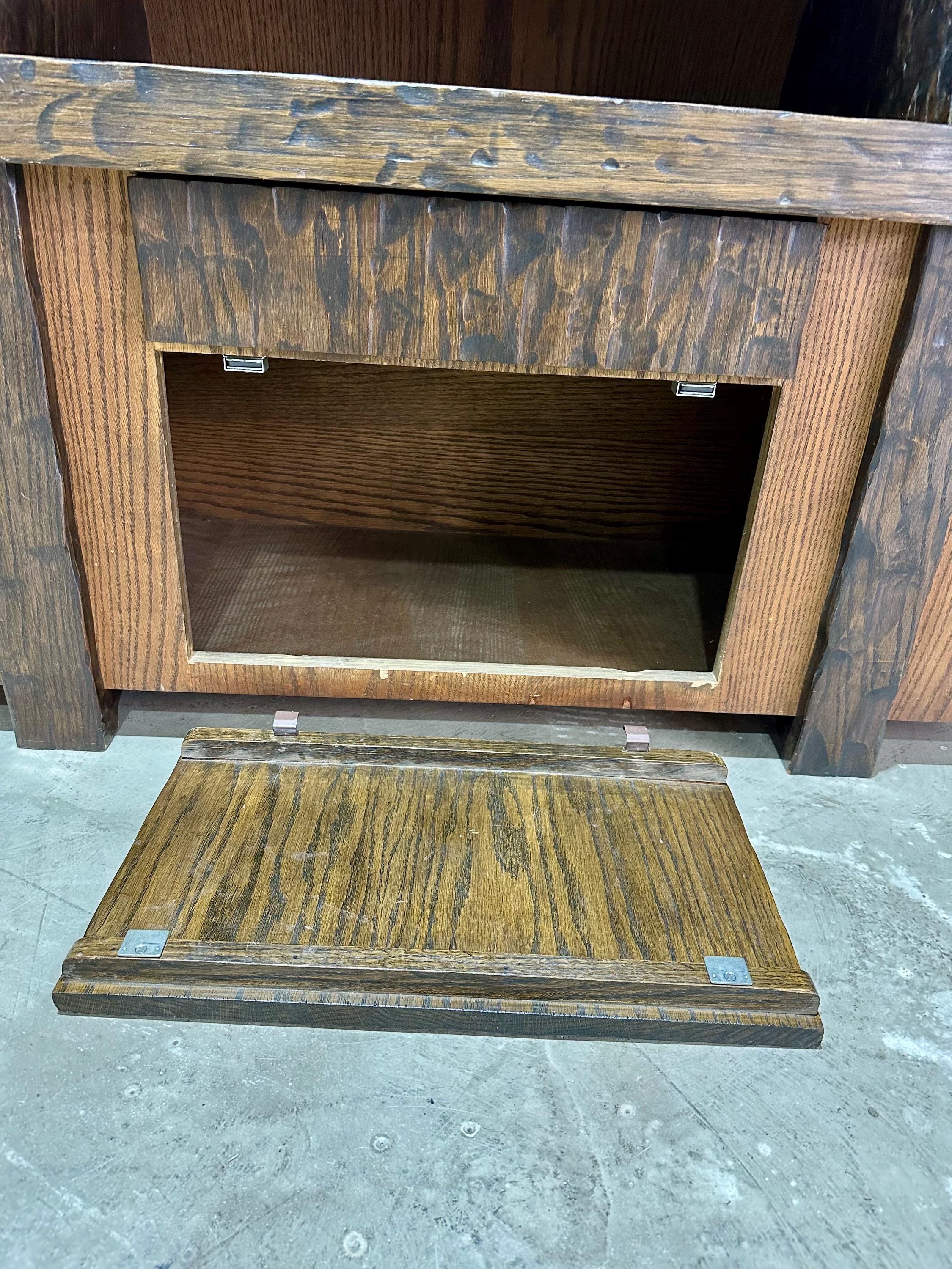 Custom Made Vintage Brutalist Faux Fireplace c.1970’s