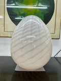 Mid Century Modern Italian Maestri Murano Glass XL Dragon Egg Lamp, Hand Blown