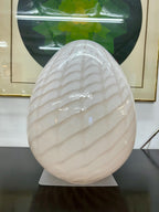 Mid Century Modern Italian Maestri Murano Glass XL Dragon Egg Lamp, Hand Blown