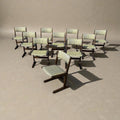 Mid Century Danish Modern Farstrup Cantilevered Dining Chairs, Set of 10