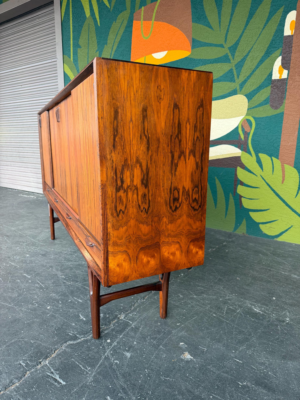 Mid Century Modern Danish Rosewood Sideboard Cabinet