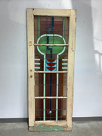 Antique Art Deco Stained Glass Door