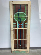 Antique Art Deco Stained Glass Door