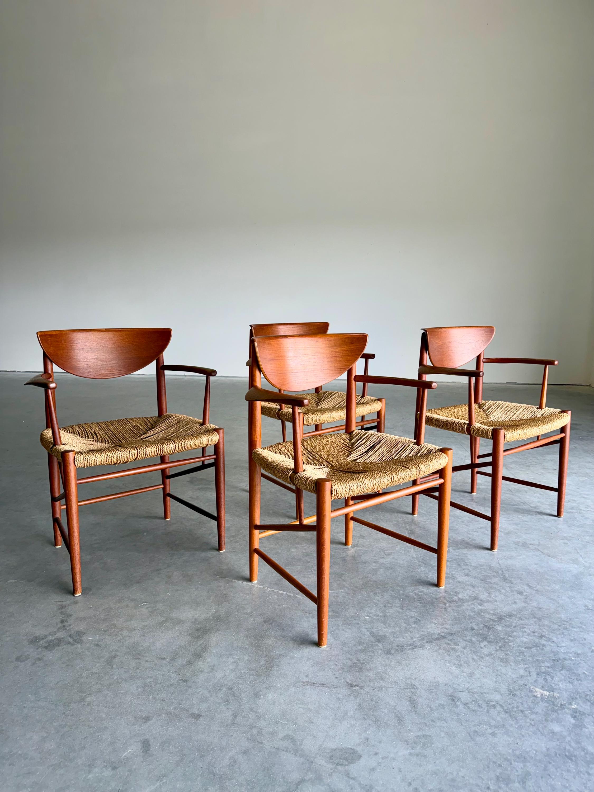 Danish Teak Dining Set by Peter Hvidt and Orla Molgaard Nielsen for Soborg Mobelfabrik