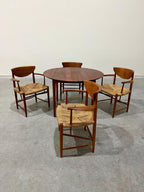 Danish Teak Dining Set by Peter Hvidt and Orla Molgaard Nielsen for Soborg Mobelfabrik