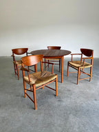 Danish Teak Dining Set by Peter Hvidt and Orla Molgaard Nielsen for Soborg Mobelfabrik