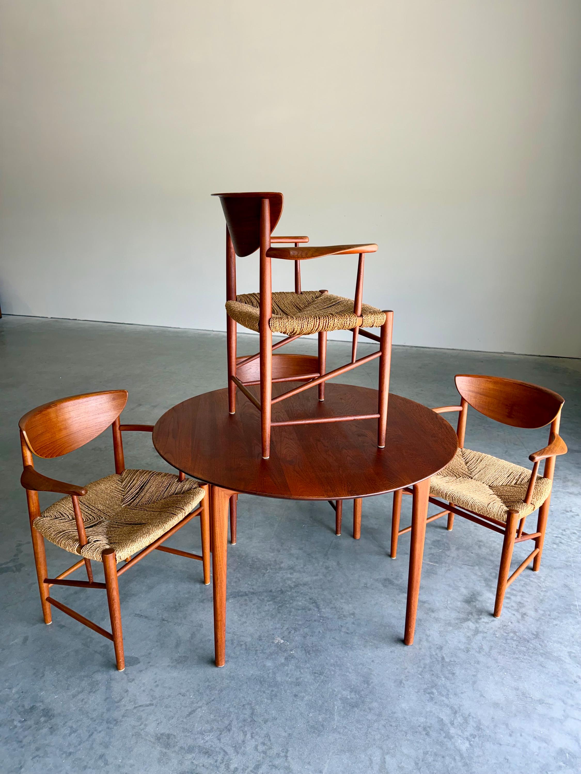 Danish Teak Dining Set by Peter Hvidt and Orla Molgaard Nielsen for Soborg Mobelfabrik
