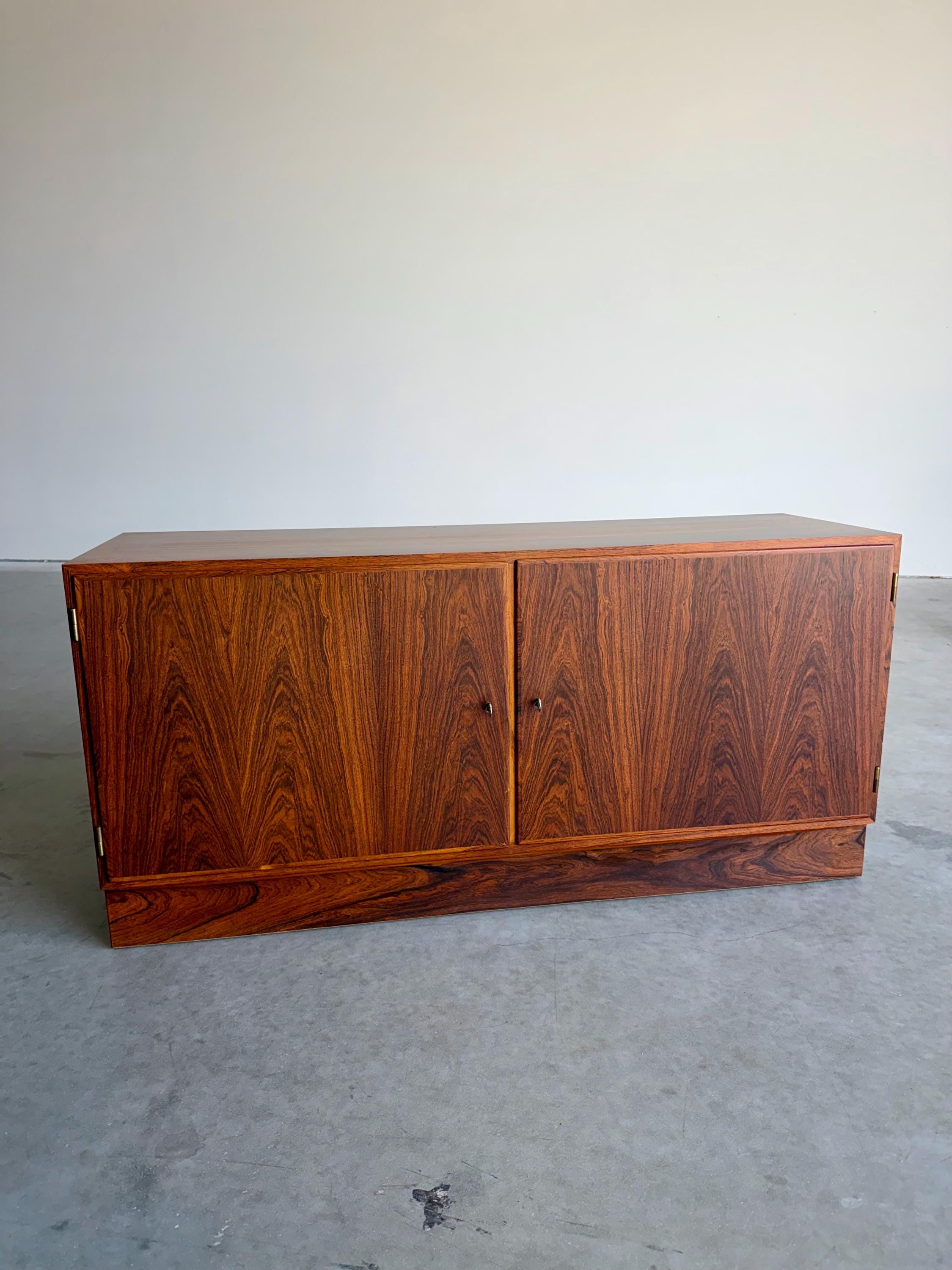 Mid Century Modern Danish Rosewood Credenza by Poul Hundevad