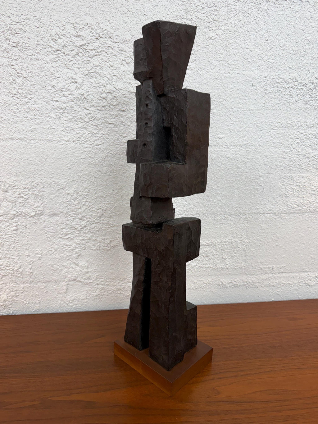 Large 1970’s Brutalist Sculpture, Horn Player Jazz Musician Abstract by Austin Productions