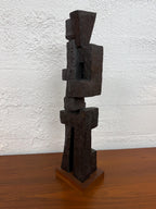 Large 1970’s Brutalist Sculpture, Horn Player Jazz Musician Abstract by Austin Productions