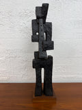 Large 1970’s Brutalist Sculpture, Horn Player Jazz Musician Abstract by Austin Productions