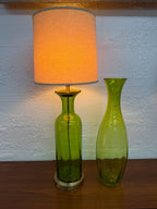 Mid Century Modern Large 1960’s Blenko Glass Table Lamp (Shade not Included)