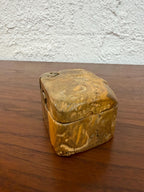 Vintage Hand Carved Don Rupard California Buckeye Wood 4 Piece Puzzle Box, Signed
