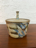 Large Vintage Studio Pottery Lidded Jar, Trinket Box, Signed