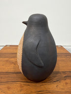 Bitossi Italian Ceramic Black and Yellow Penguin, 8.5”. As-Is, Read Description